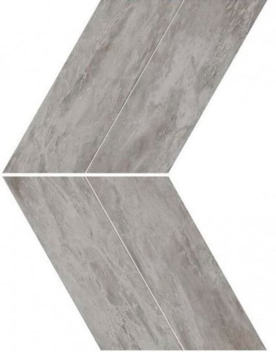 Marvel Stone Bardiglio Grey Chevron Lapp 22.5x22.9